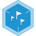Icon Roadmap blau