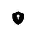 Icon Sicherheit weiß