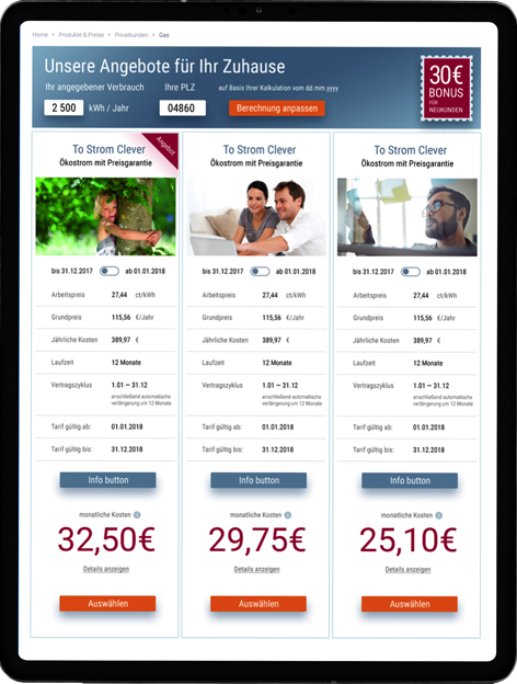 Familienunternehmen Digitalisierung Tarifrechner Beispiel Ivato